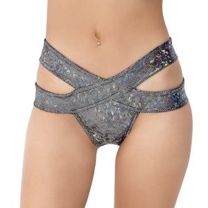 Hologram Rave Booty Shorts